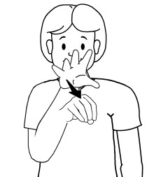 Sign for bite